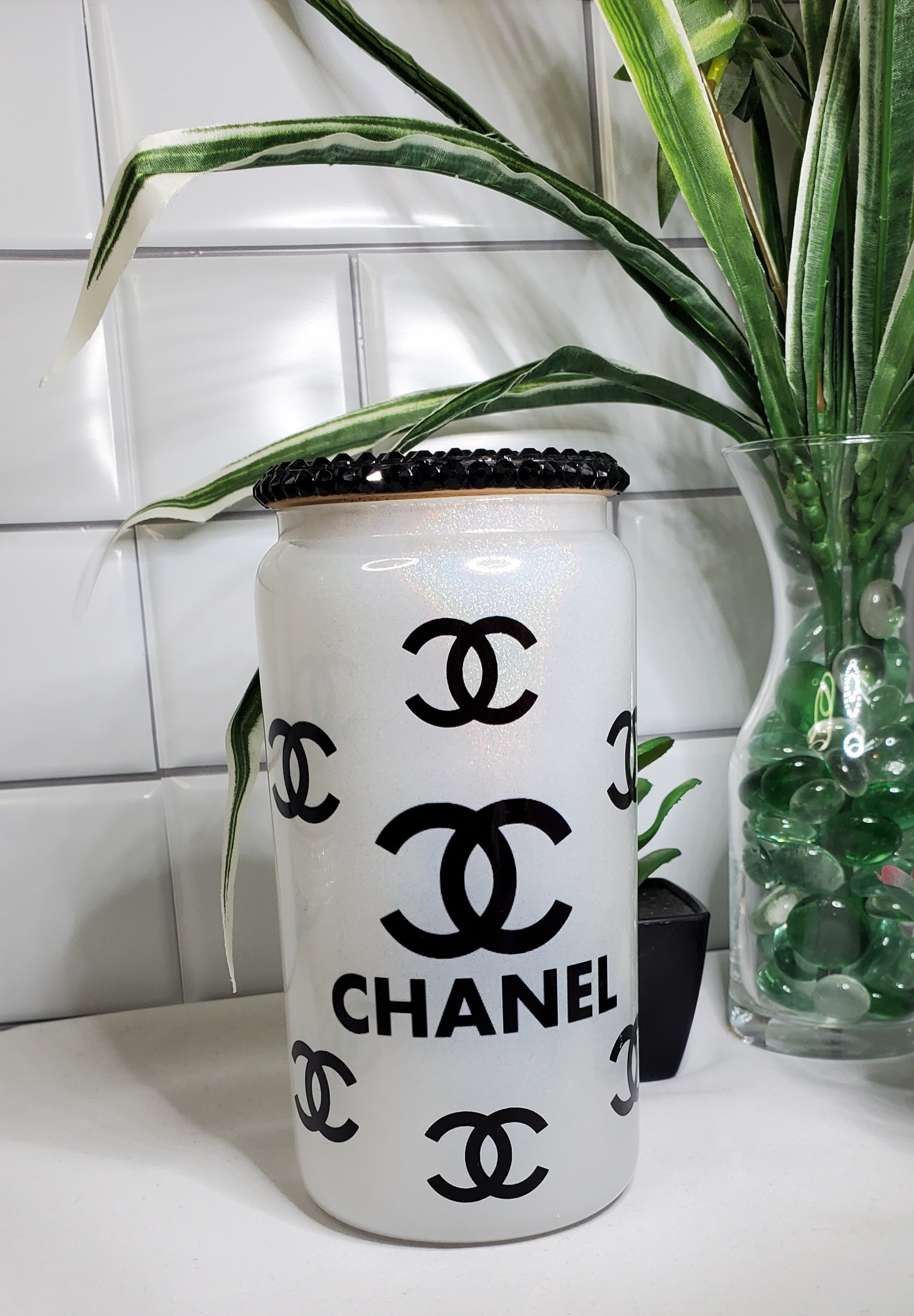 Lv Inspired Glass Can – She Shinez