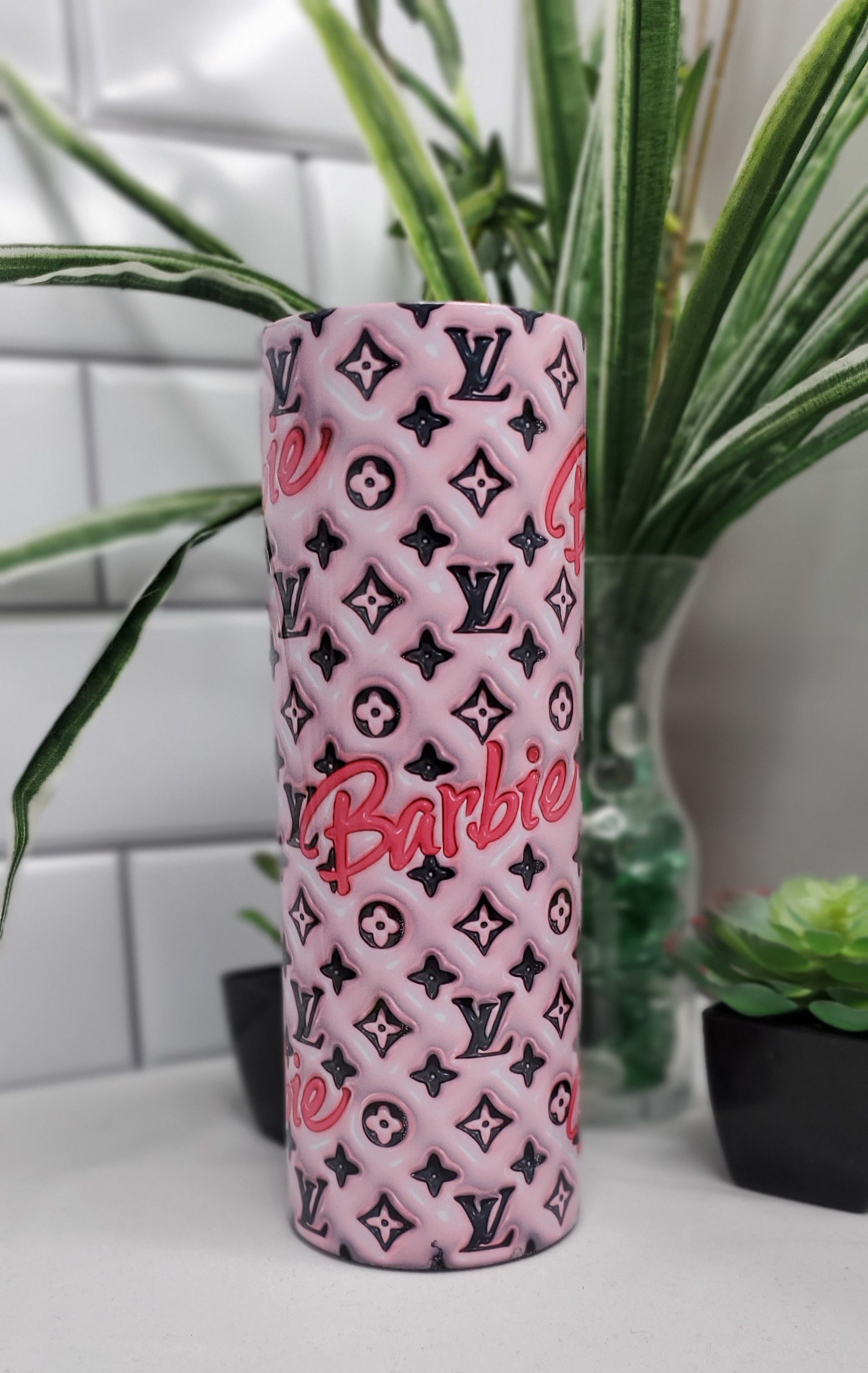 louis vuitton barbie tumbler