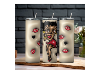 3D Puff Betty Boop 20oz Stainless Steel Tumbler