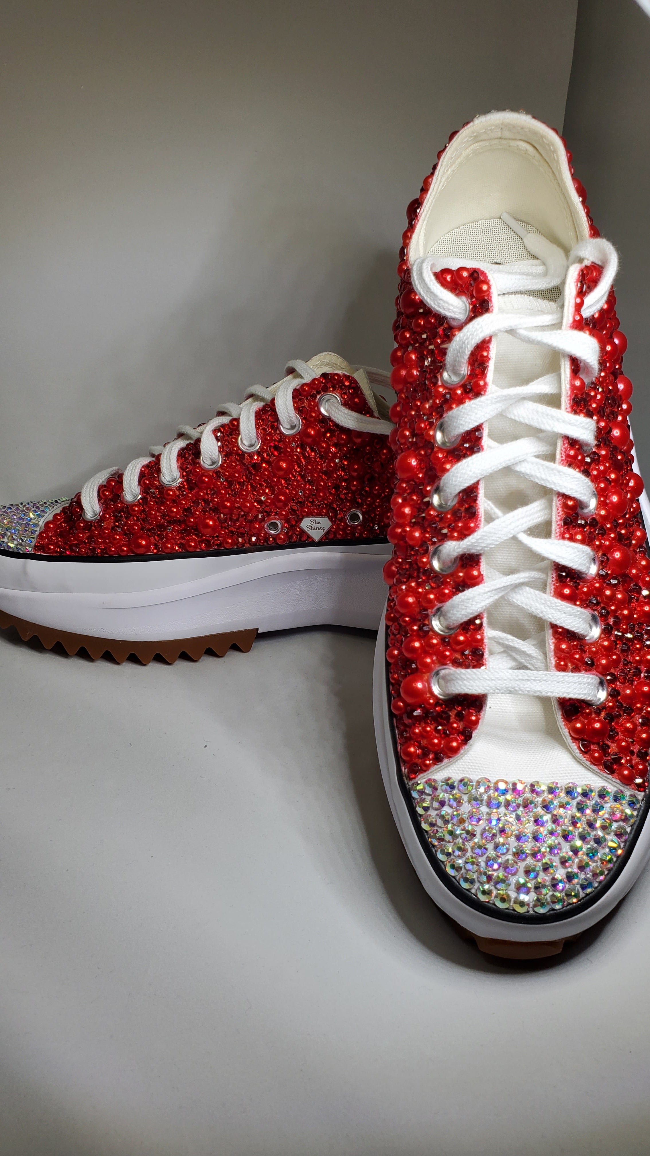 Blingin' Rhinestone Sneakers {Silver}