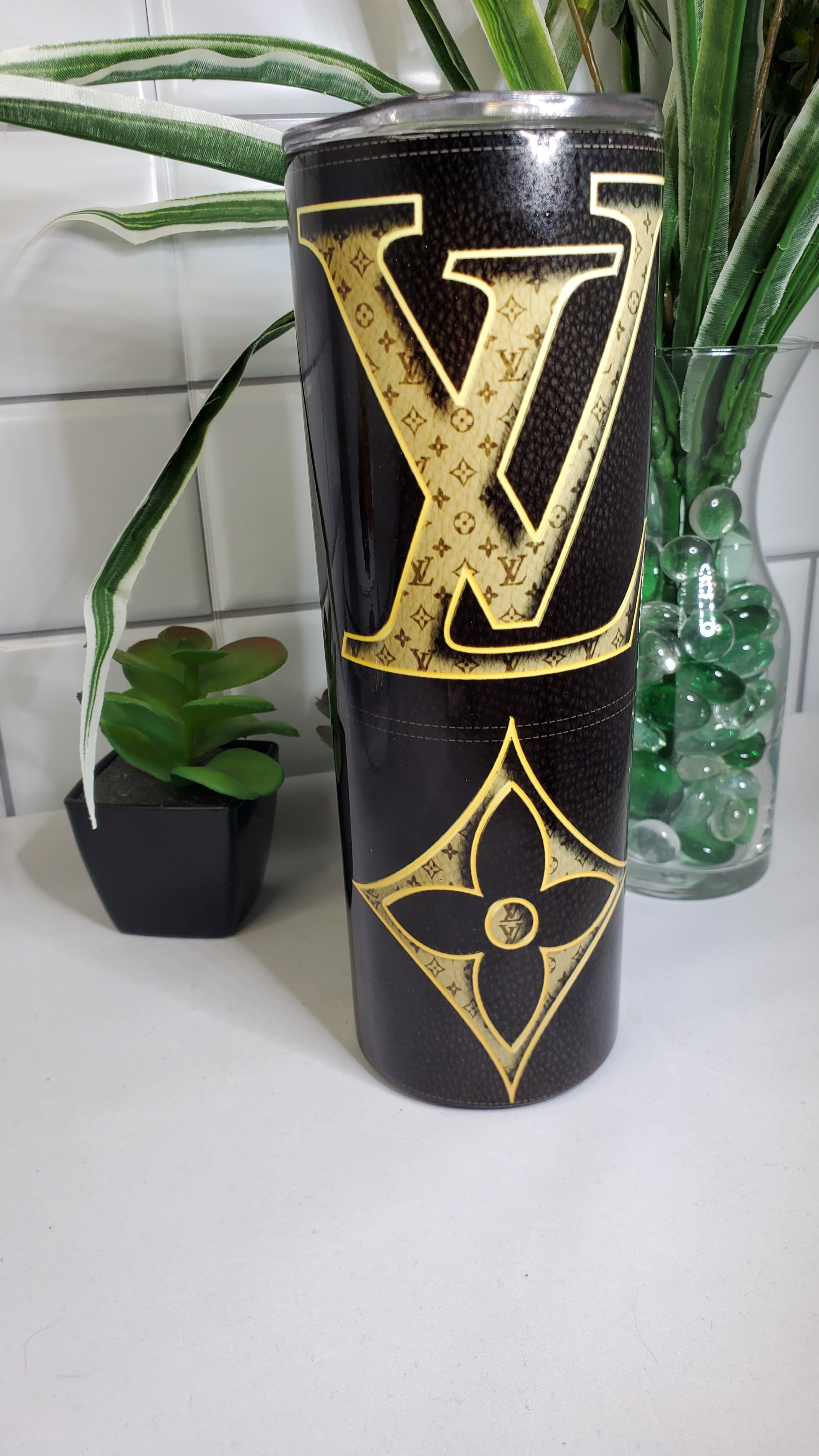 LV inspired Stainless Steel Tumbler – She Shinez