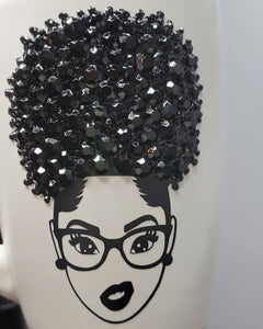 Blinged Afro Puff Coffee Mug